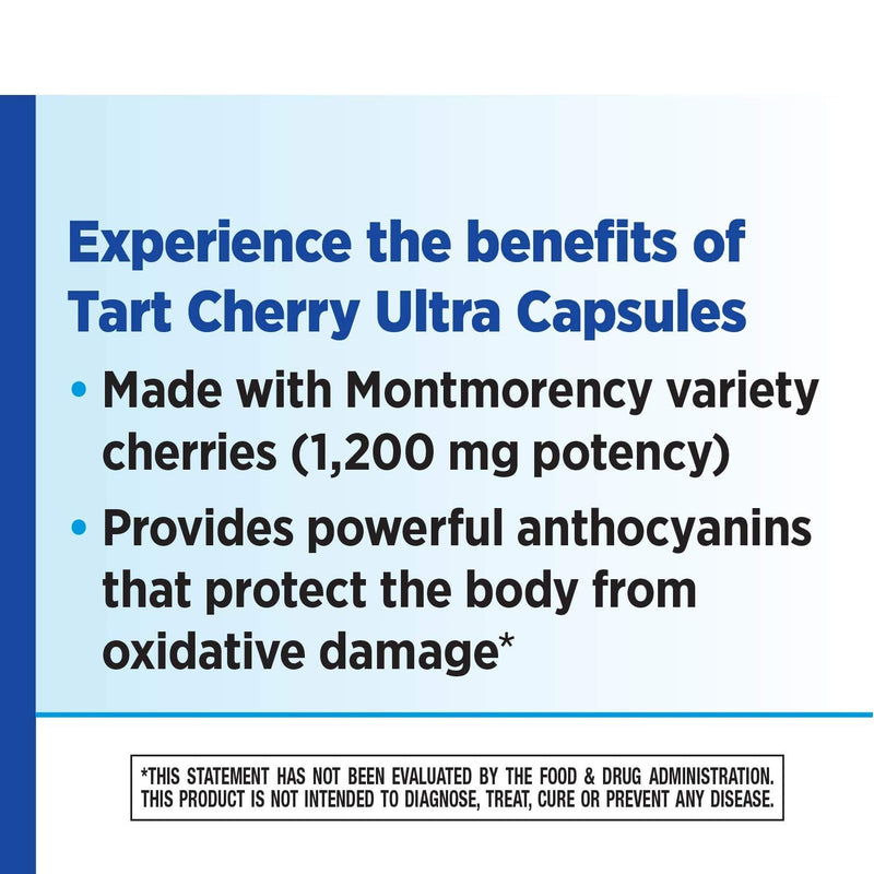 [Australia] - Enzymatic Therapy Tart Cherry Ultra Vegetarian Capsules, 1,200 mg per serving, 90 Count 