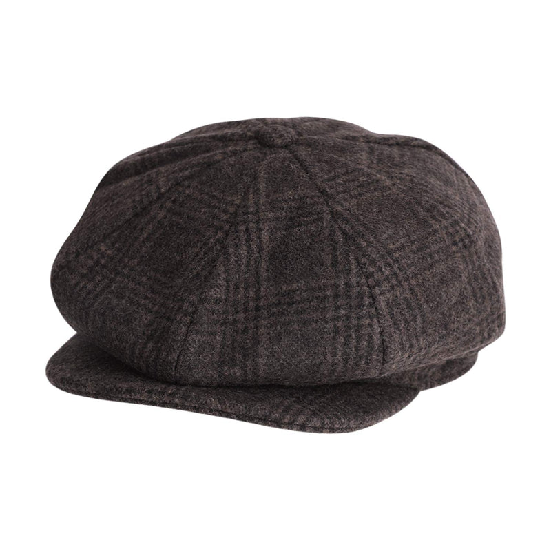 [Australia] - Men's Classic Leisure Ivy Caps Flat Caps Winter Windproof Baker Newsboy Caps Coffee 