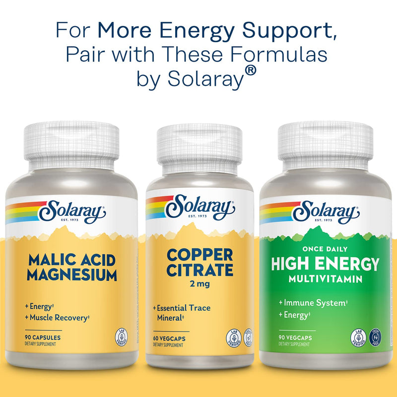 [Australia] - Solaray Vitamin B-Complex, Healthy Energy & Red Blood Cell Formation Support & More, 250 Servings, 250 VegCaps 