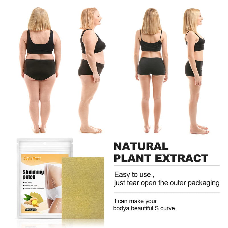 [Australia] - DTWa weight loss patches 10pc Inhibit fat absorption slimming Natural Plant Formula slim patch Suits Sensitive Skin 