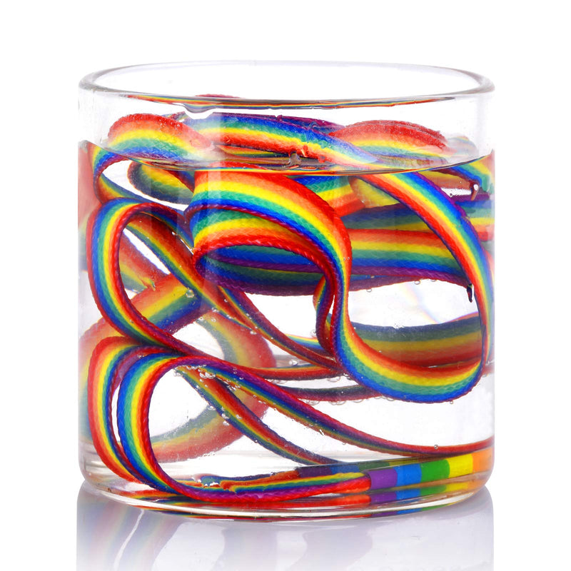 [Australia] - Rainbow Striped Shoe Laces, LGBTO laces, Brightly Colored for Sneakers and Cavans 47" 