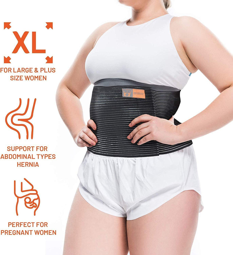 [Australia] - Plus Size Umbilical Hernia Support Belt I Pain and Discomfort Relief from Umbilical, Navel, Ventral and Incisional Hernias I Hernia Binder for Big Men and Large Women I XXXL/3XL 3X-Large (Pack of 1) 