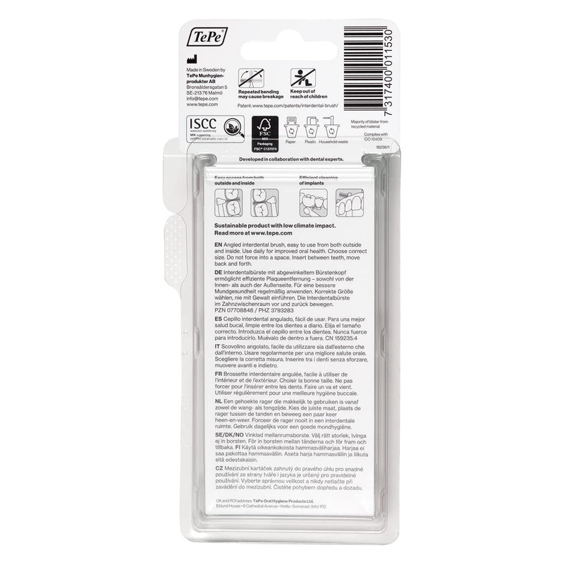 [Australia] - Tepe Angled 0.5mm Red Interdental Brushes - Pack of 6 6 count (Pack of 1) 