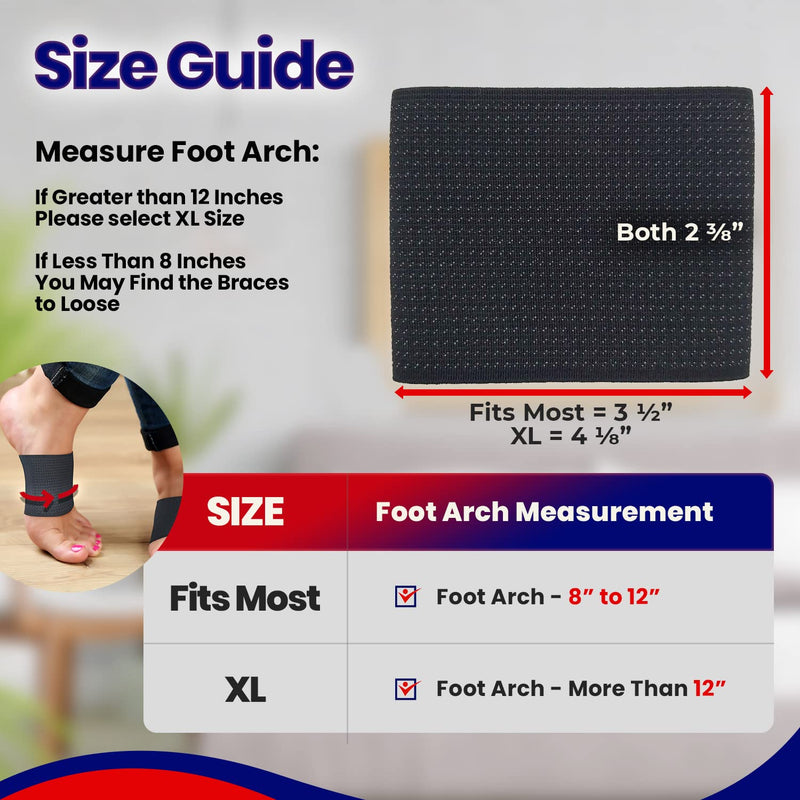[Australia] - Plantar Fasciitis Arch Supports - Compression Sleeves Foot Brace For Heel Pain, Bone Spurs, Flat Feet, High Arches Copper Infused Plantar Fasciitis Relief Bands Women Men Under or Over Socks Fits Most Copper Arch Support - Black 