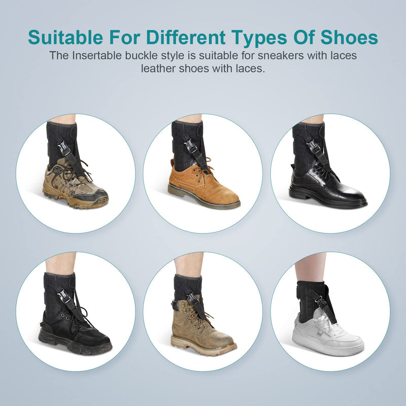[Australia] - Foot Drop Brace, Drop Foot Up AFO Splint for Walking with Lifting Shoes, Orthosis Support Raise Front of Foot with Ankle Dorsiflexion Weakness, Prevent Falls, for Left and Right,Fits Women and Men 