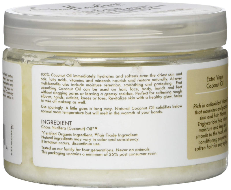 [Australia] - Shea Moisture 100% Extra Virgin Coconut Oil Head-to-Toe Nourishing Hydration by for Unisex - 10.5 oz Oil 