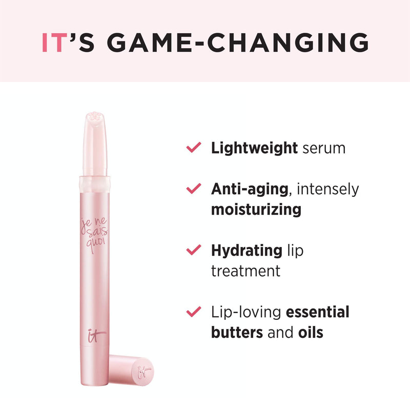 [Australia] - IT Cosmetics Je Ne Sais Quoi Lip Serum - Hydrating & Softening Lip Treatment - Pure Color Pigments Flush to Your Perfect Pink - With Essential Oils & Antioxidants - 0.06 fl oz 