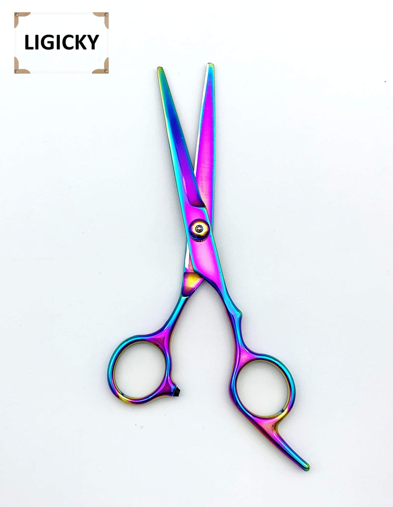 [Australia] - LIGICKY Hair Cutting Scissors Kit Professional Stainless Steel Hairdressing Scissors Set Hair thinning Shears Bang Hair Scissor for Kids/Salon/Home 