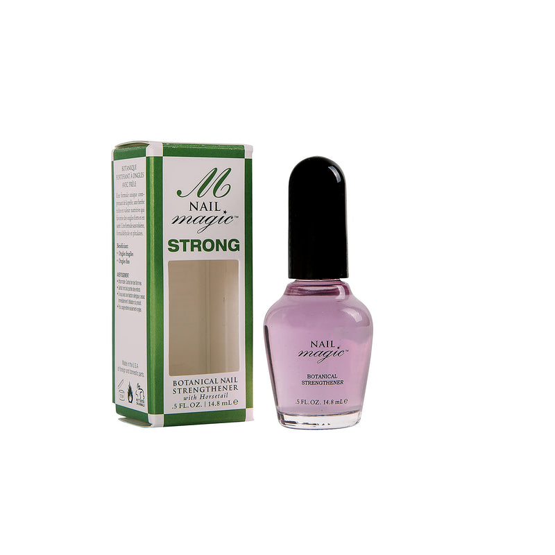 [Australia] - Nail Magic - STRONG, Botanical Nail Strengthener, 0.5 Fluid Ounces, Strengthen Weak, Thin Natural Nails with Silica-Rich Horsetail,Toluene Formaldehyde & DBP Free, 50 Years of Superior Results 