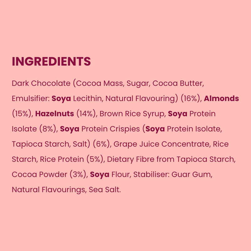 [Australia] - Bounce Hazelnut Praline Plant Protein Balls, Coated in Smooth Dark Chocolate, 12 x 40g Individual Vegan Protein Balls 
