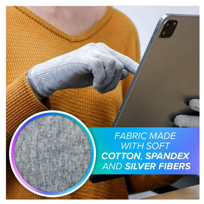 [Australia] - EMF Radiation Shielding Gloves - Protective Gloves Shield Against Radio Electromagnetic Frequencies from Touch Screens, Keyboards, Tablets, Laptop Computers and Cell Phones 