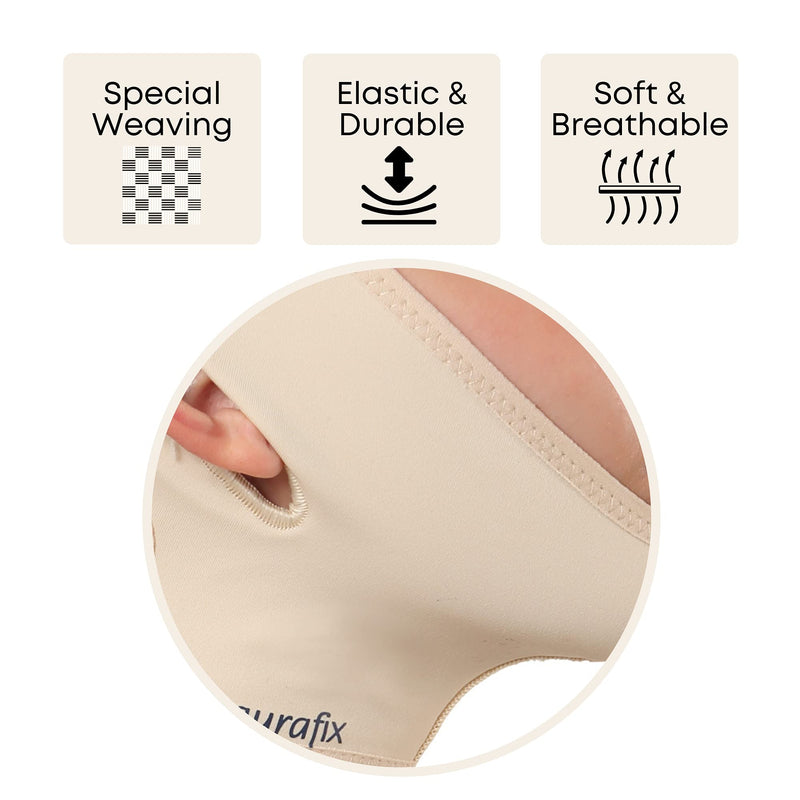 [Australia] - Post Surgical Chin Strap Bandage for Women - Neck and Chin Compression Garment Wrap - Face Slimmer, Jowl Tightening, Chin Lifting (Medium (Pack of 1)) Beige Medium (Pack of 1) 