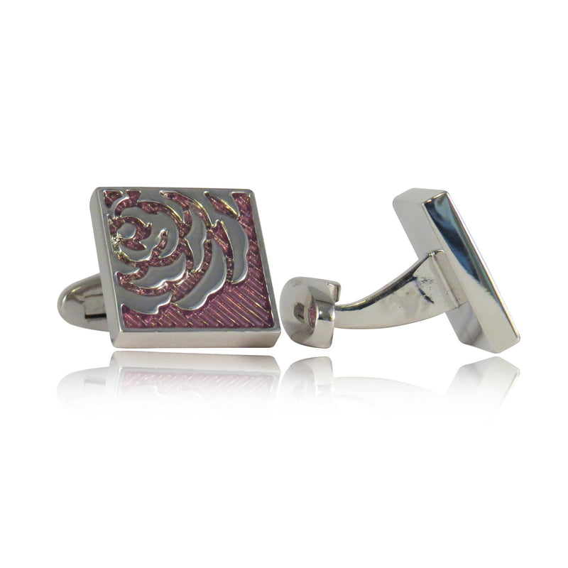 [Australia] - Cuff-Daddy Lavender Rose Cufflinks with Presentation Box 