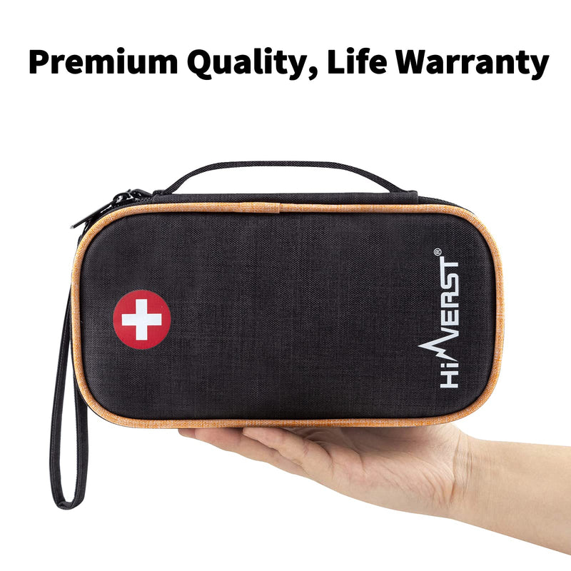 [Australia] - Insulin Travel Cooler Bag, with 2 Ice Packs (2022 Larger Design) Insulated Diabetic Organizer Medicine Case (X-Large) Black 