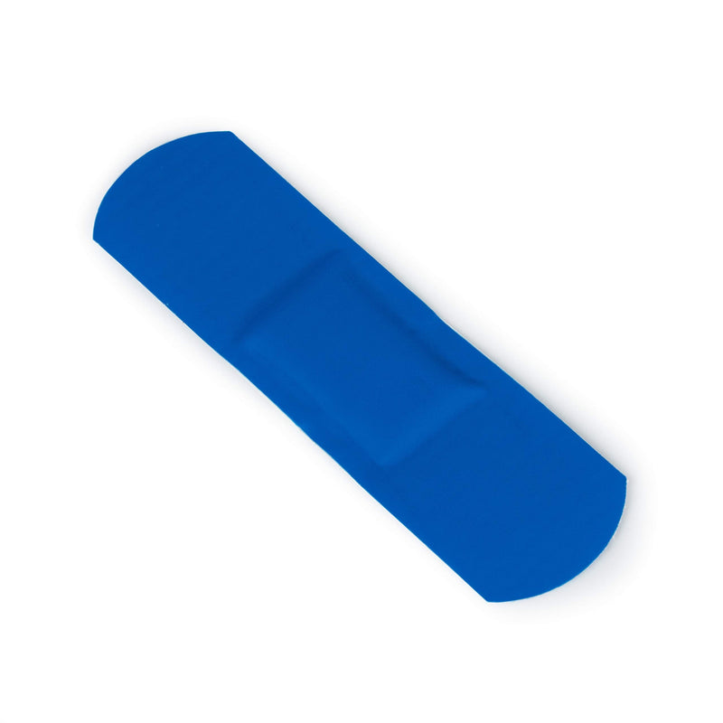 [Australia] - Safety First Aid Group HypaPlast Blue Catering Plasters, Assorted (Pack of 100) Sterile Hypoallergenic Assorted (Pack of 100) Blue Visually Detectable 