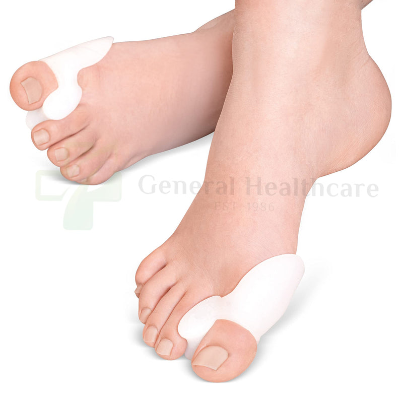 [Australia] - General Healthcare Bunion Gel Toe Corrector - Straightens Separates and protects (1 Pair / 2 Bunions) 1 Pack 