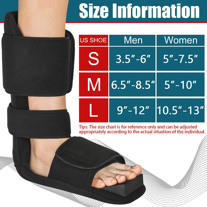 [Australia] - OneBrace Plantar Fasciitis Night Splint - 90 Degree Foot Support Boot - Soft Leg Brace Support，Suitable for Men & Women to Relieve Soreness in The Right or Left foot（Medium） Medium（Pack of 1） 