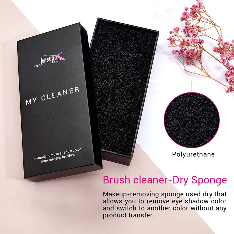 [Australia] - Jessup Makeup Brush Cleaner, Dry Makeup Brush Cleaner Sponge Quick Removal Color 