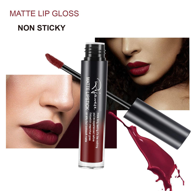 [Australia] - Lip Gloss by Rejawece - Waterproof Long Lasting Matte Lip Gloss Liquid Lipstick Beauty Makeup Cosmetics Lip Stick (Color 21#) Color 21# 