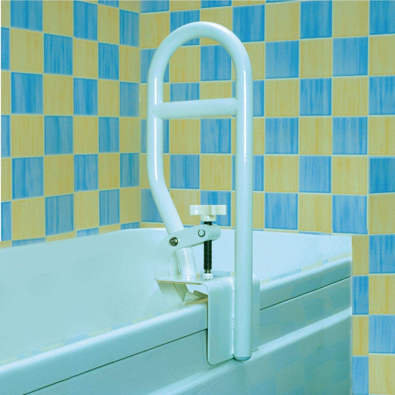 [Australia] - Homecraft Steel Grab Bar, Safety Rail and Mobility Aid Bathtub Clamp for Elderly, Handicapped and Disabled User Support single 