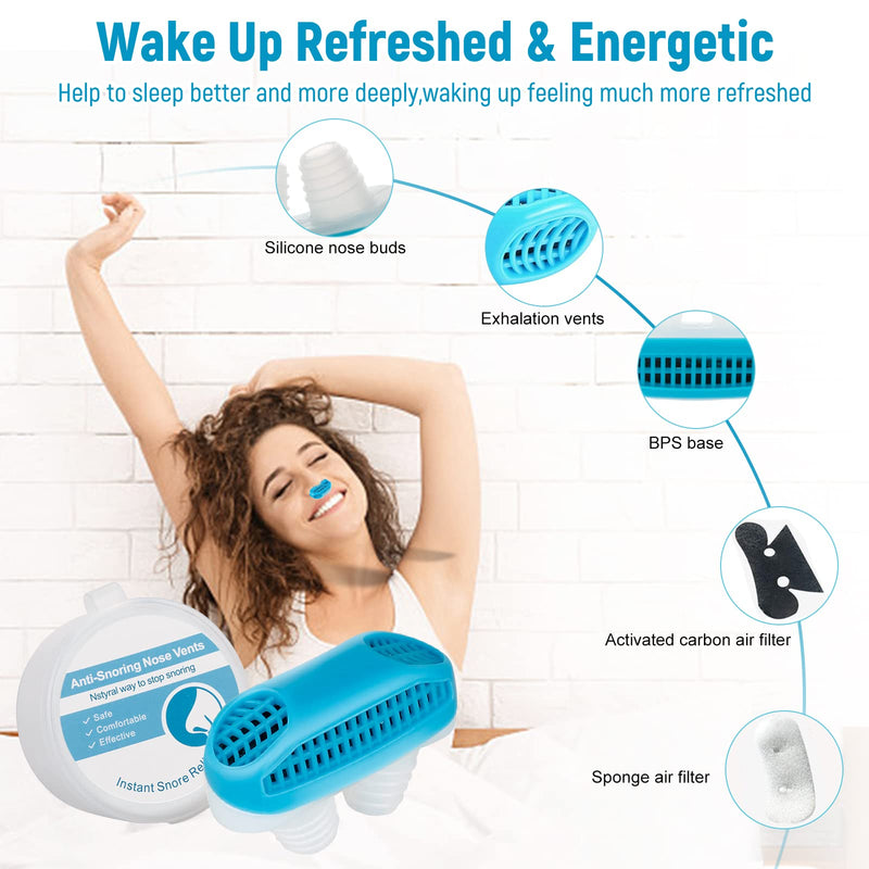 [Australia] - Snore Stopper-2022 New Micro Cpap Anti Snoring Device Nose Snore Stopper,Portable Snore Aid Good Snoring Solution for Men and Women,Effective Work for Cpap Users Better Sleep 
