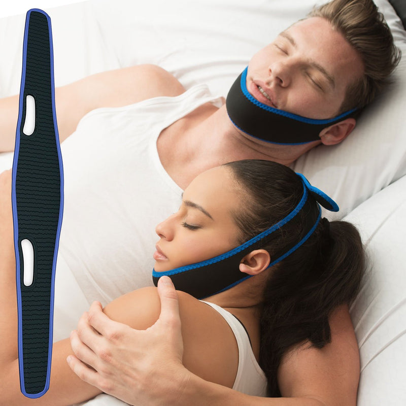 [Australia] - Acusnore Stop Snoring Anti Snore MAX Action Jaw Chin Strap Belt Apnea Solution New Comfort Fit Double Strap Design for Maximum Action 