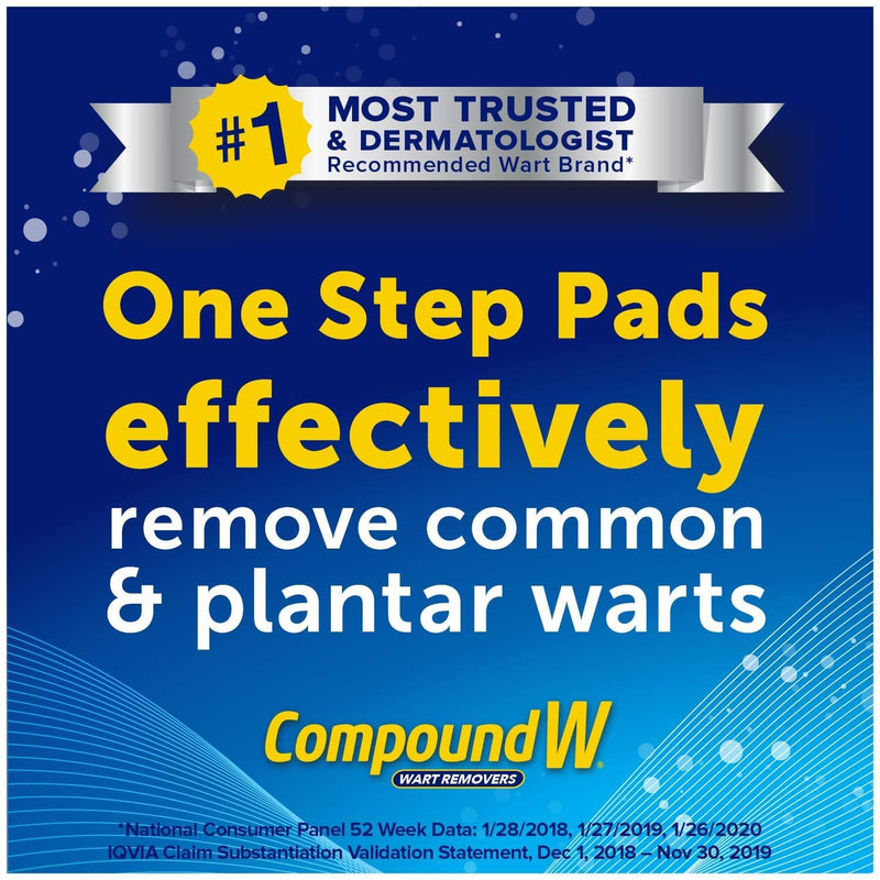 [Australia] - Compound W Wart Remover Maximum Strength One Step Pads, 14 Medicated Pads 