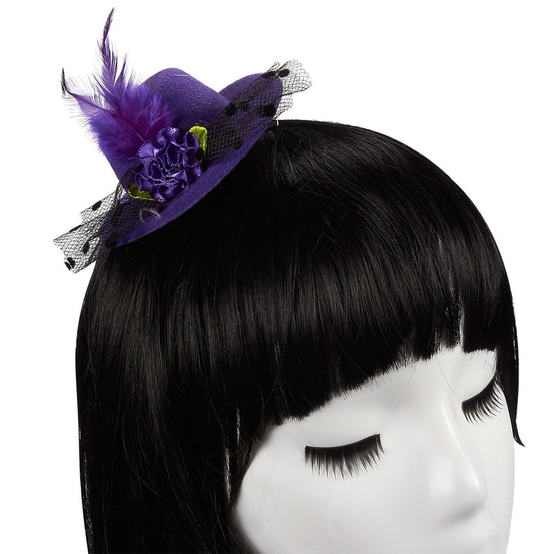 [Australia] - Mini Hat, Decorative Hair Clips (6 Colors, 3.9 in, 6 Pack) 