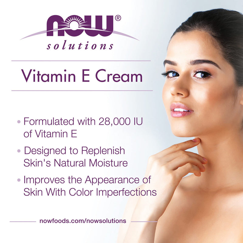 [Australia] - NOW Solutions, Vitamin E Cream 28,000 IU, Intense Moisture, Concentrated Vitamin E, 4-Ounce 