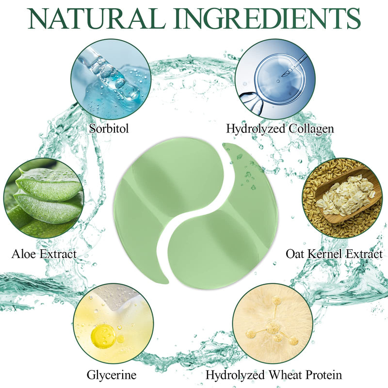 [Australia] - Eveellyn Under Eye Patches, Natural Aloe Vera Hydrogel Under Eye Pads Masks for Hydrating and Anti-aging Treatment for Puffy Eyes, Fine Lines and Wrinkles, Eye Bags, Dark Circles 60Pcs/30Pairs 