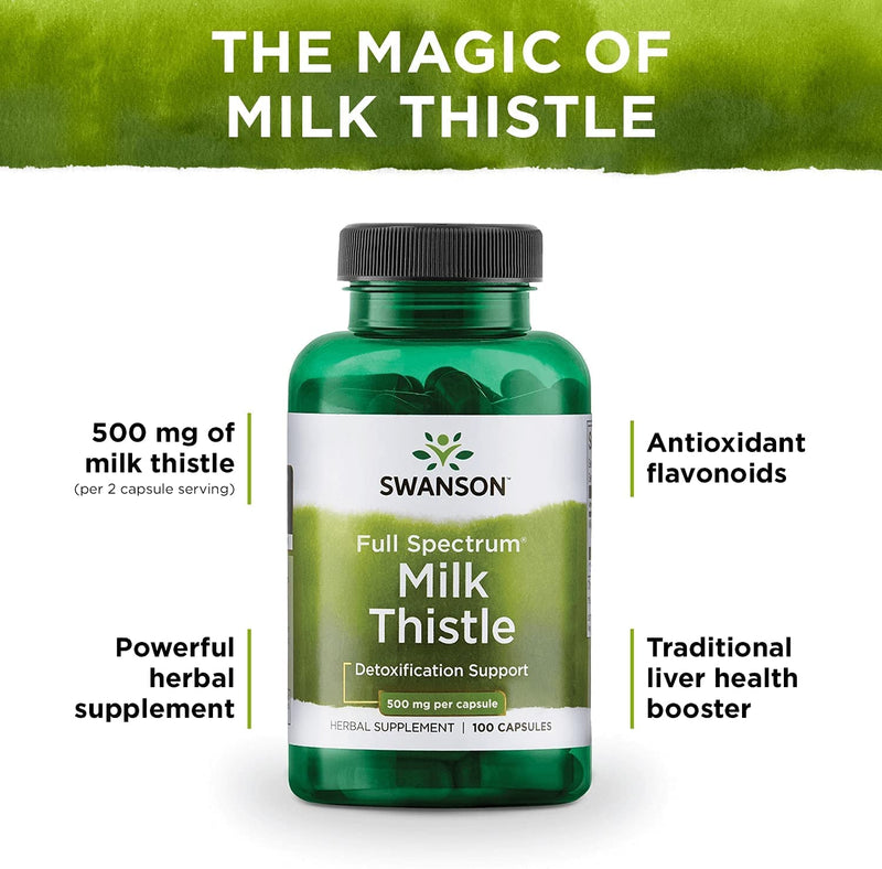 [Australia] - Full Spectrum Milk Thistle 500 mg 100 Caps 