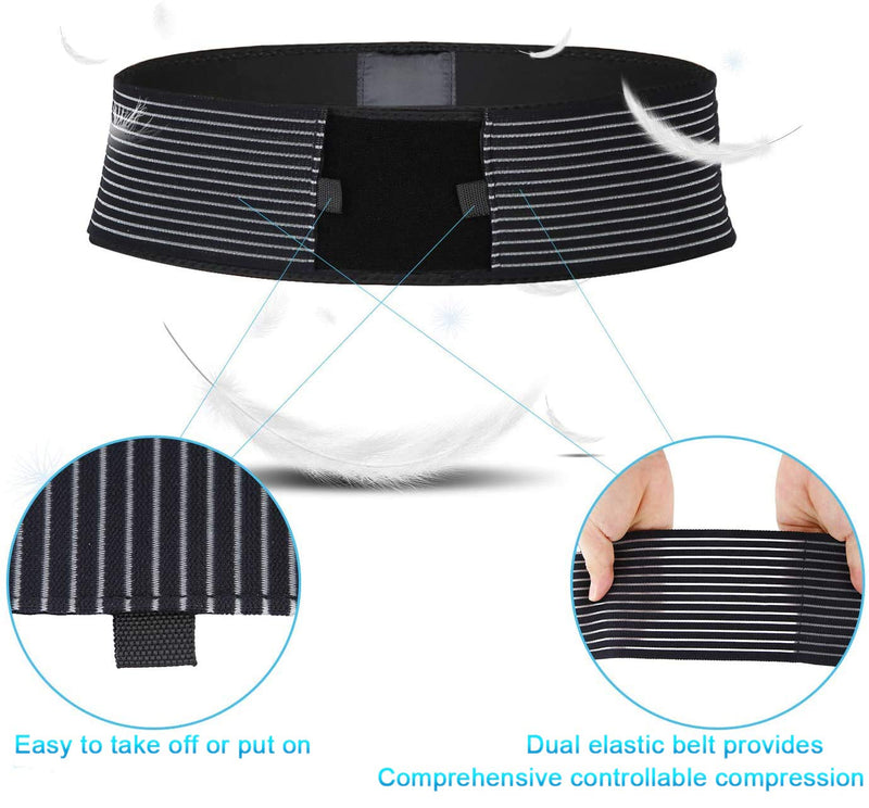 [Australia] - Nvorliy SI Joint Belt Sacroiliac Brace Lumbar Lower Back Adjustable Compression Support Belly Band Stabilize Hip & Pelvic Relief Pain for Sciatic Nerve Fits Women and Men (S/M) Small/Medium (Pack of 1) 