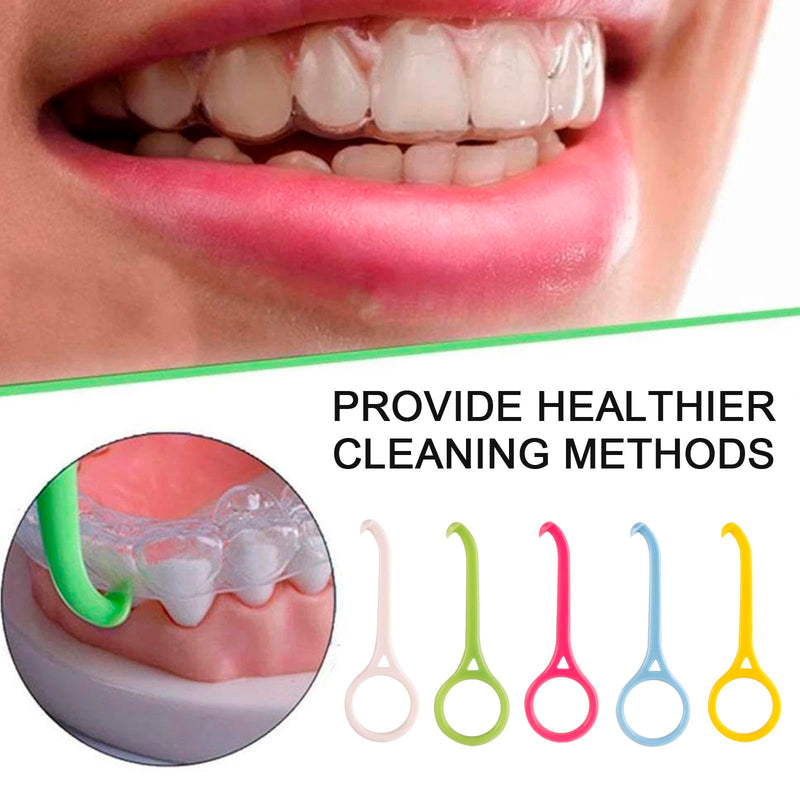 [Australia] - AWAVM 10PCS Dental Braces Removal Hook, Retainer Removal Tool, Invisible Braces Extractor, Braces Remover (Pink, Blue, Yellow, White, Green) 