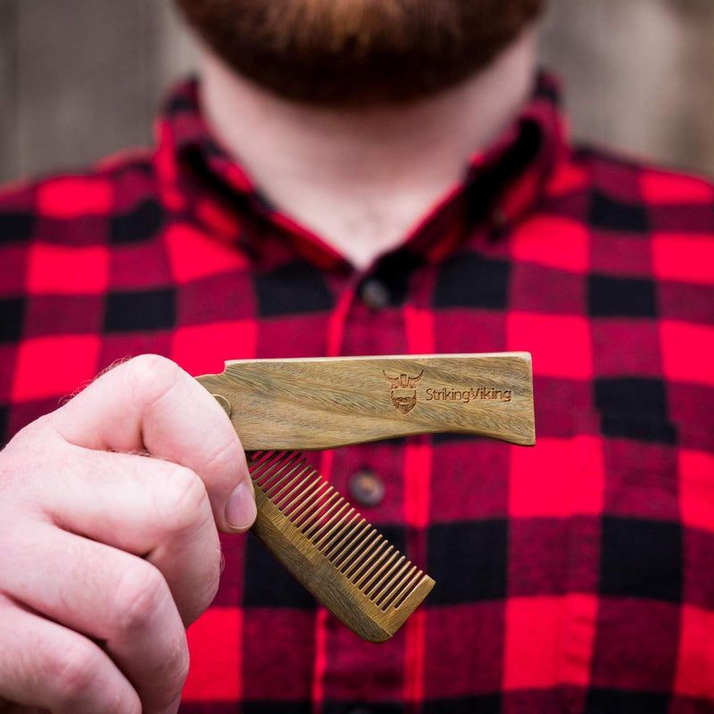 [Australia] - Striking Viking Folding Wood Comb 