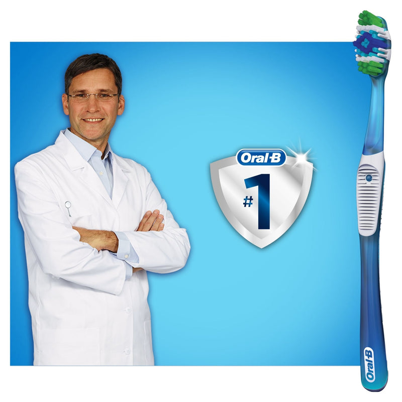 [Australia] - Oral-B Complete 5 Way Clean Manual Toothbrush Medium, 2 Pieces 