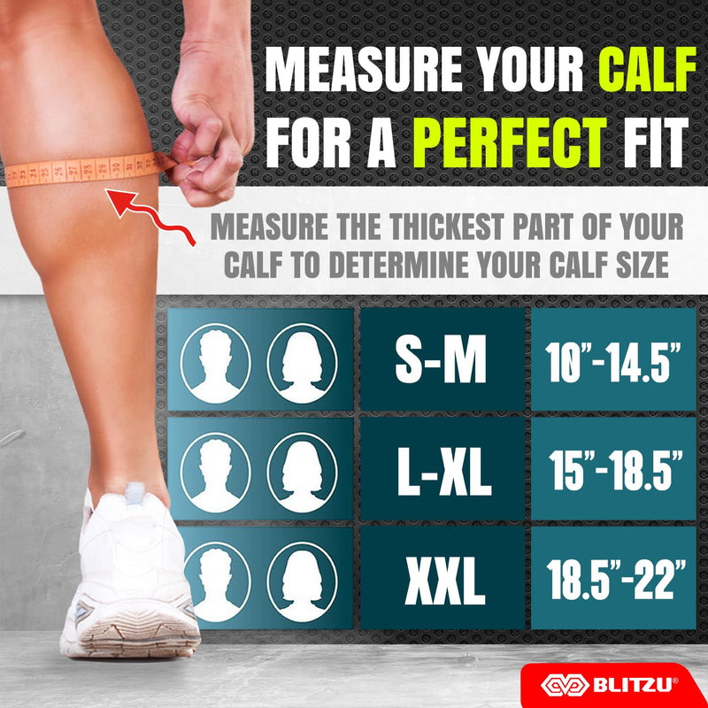 [Australia] - Calf Compression Sleeves for Men Women. Footless Compression Socks Without Feet . Shin Splints, Varicose Vein Treatment for Legs & Pain Relief. Calf Braces, Splints & Supports. Best Wide leg compression sleeve for Running Nurse Pregnant Pregnancy White 