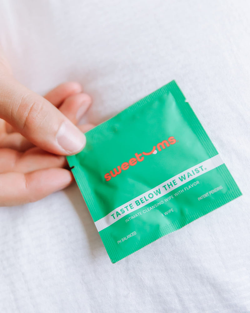 [Australia] - Sweetums Feminine Wipes For Women, Individually Wrapped - pH Balanced Flavored Intimate Wipes - Pack of 10 (Mojito) Mojito 