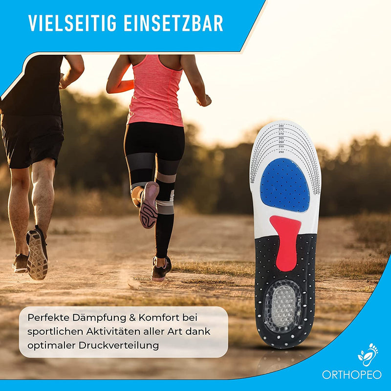[Australia] - ORTHOPEO© Orthopaedic Insoles I Optimal Cushioning & Maximum Support I Universal Size Ladies I 1 Pair 