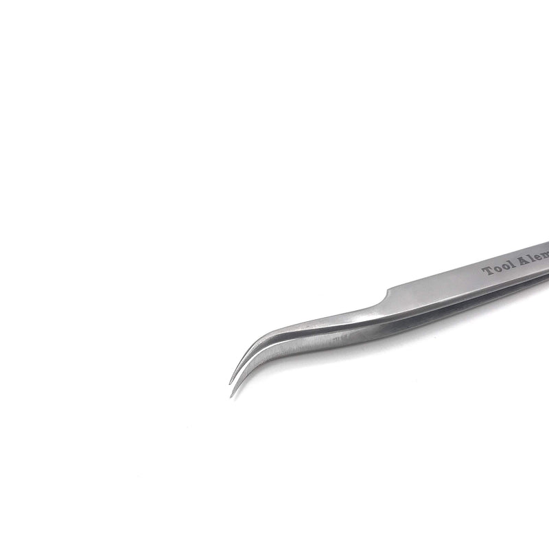 [Australia] - Tool Alement Canadian Stainless Steel 13cm Semi Curve Eyelash Tweezers M-PK14-8005 