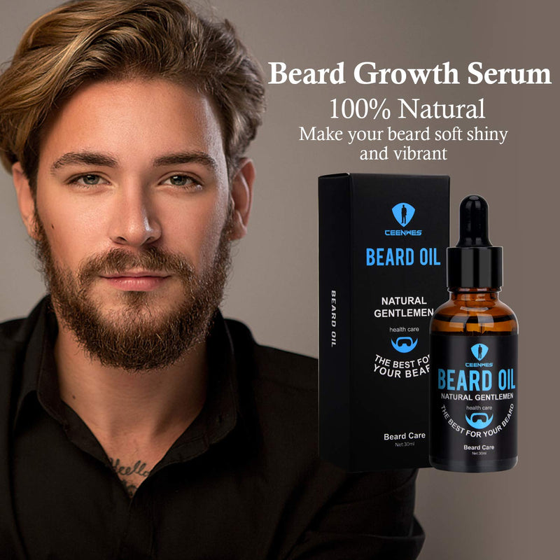 [Australia] - Beard Grooming Kit,Beard Kit with Beard Oil,Beard Growth Serum,Beard Wash, Beard Balm,Beard Brush, Beard Comb, Beard & Mustache Scissors Beard Growth Kit Unique Gifts for Men 