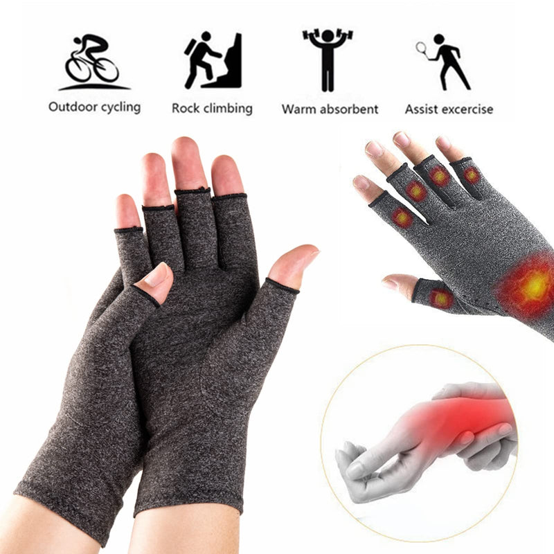 [Australia] - Arthritis Gloves,Arthritis Gloves for Women for Pain,Compression Arthritis Gloves,Fingerless Gloves for Computer Typing and Daily Work Medium 