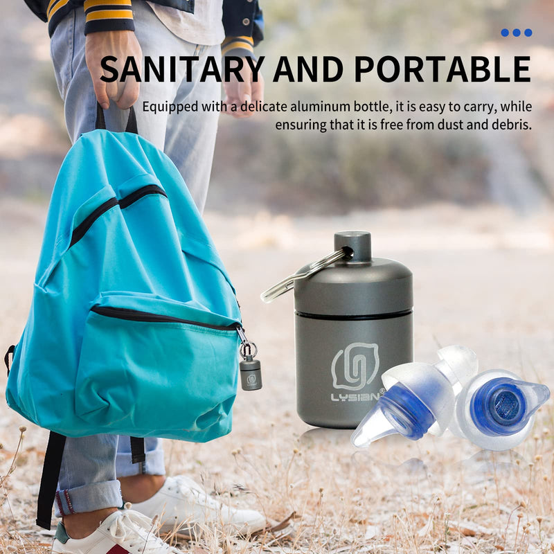 [Australia] - High Fidelity Concert Ear Plugs 2 Pairs, Musician EarPlugs SNR 23 dB Noise Reduction for Music Festivals, Drummers, DJS，Motorcycles, Raves, Games and Entertainment Events 