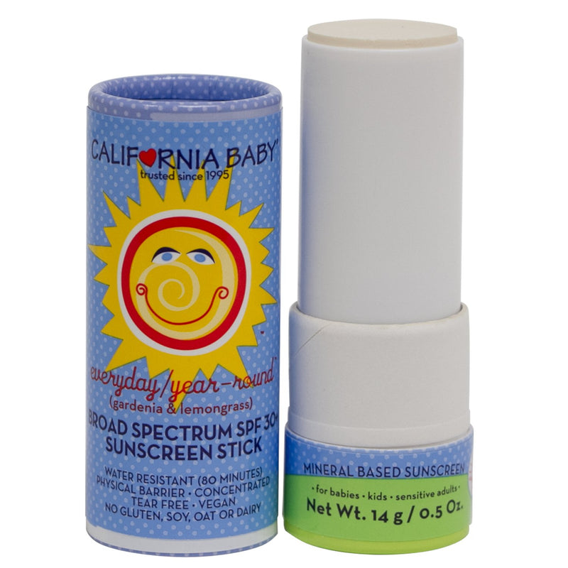 [Australia] - California Baby SPF30+ Sunscreen, Water Resistant and Hypo-Allergenic (Everyday/Year Round 0.5oz) 0.5 Ounce (Pack of 1) 