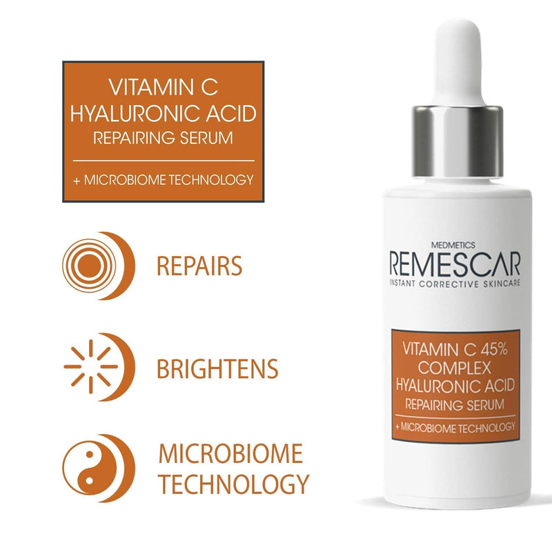 [Australia] - Remescar ‚Äì Vitamin C Hyaluronic Acid Repairing Serum - Microbiome Technology ‚Äì Boosts Collagen - Repairs and Brightens the Skin ‚Äì Intense Hydration ‚Äì Smooths and Firms Skin 