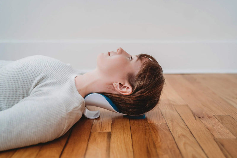 [Australia] - Kanjo Neck Pain Relief Support Cradle | Neck Cushion & Cervical Traction Device for Neck Pain | Neck Alignment Cradle & Neck Rest for Relaxation and Pain Relief | FSA & HSA Eligible 