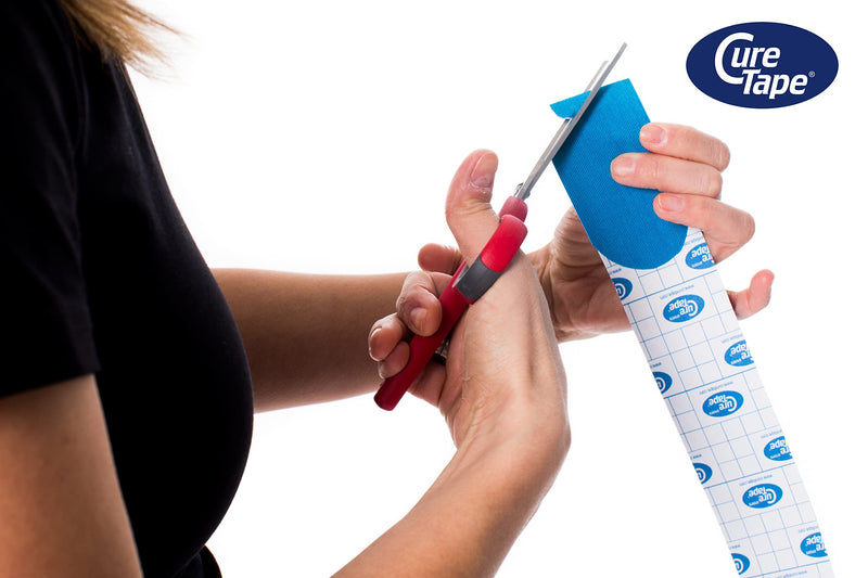 [Australia] - CureTape® Sports Kinesiology Tape | 30% Stronger Adhesion for Extreme Sporting Conditions | Waterproof & Quick Dry Viscose | Recover Faster, Train Harder! (Blue) Blue 
