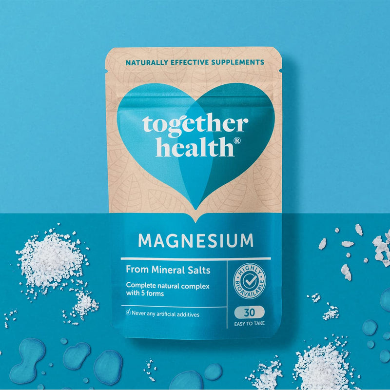 [Australia] - Marine Magnesium � Together Health � from Natural Marine Salts � 5 Natural Forms of Magnesium � Vegan Friendly � Made in The UK � 30 Vegecaps Unflavoured 30 Count (Pack of 1) 