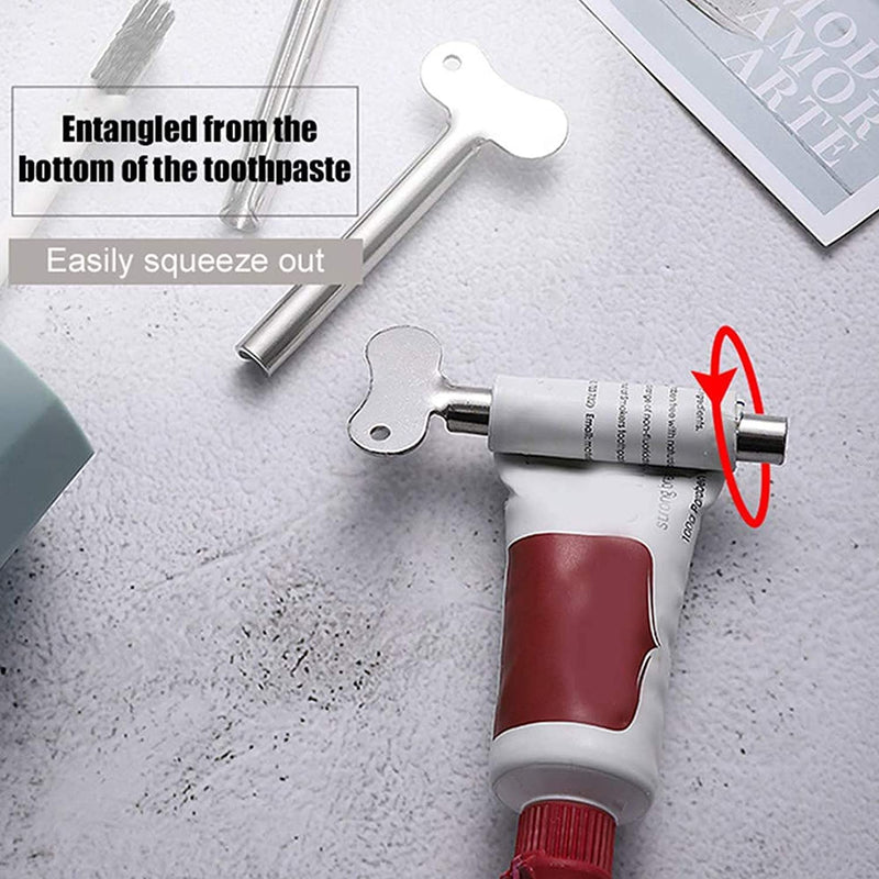 [Australia] - Hsthe Sea 6 pieces metal toothpaste squeezer squeeze tube stainless steel tube squeezer key roll tube creams colour squeezer tool for bathroom 