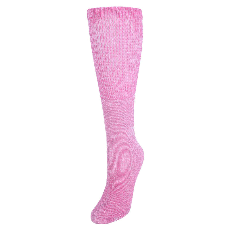 [Australia] - CTM® Women's Diabetic Comfort Fashion Crew Socks (3 Pack) Pink 