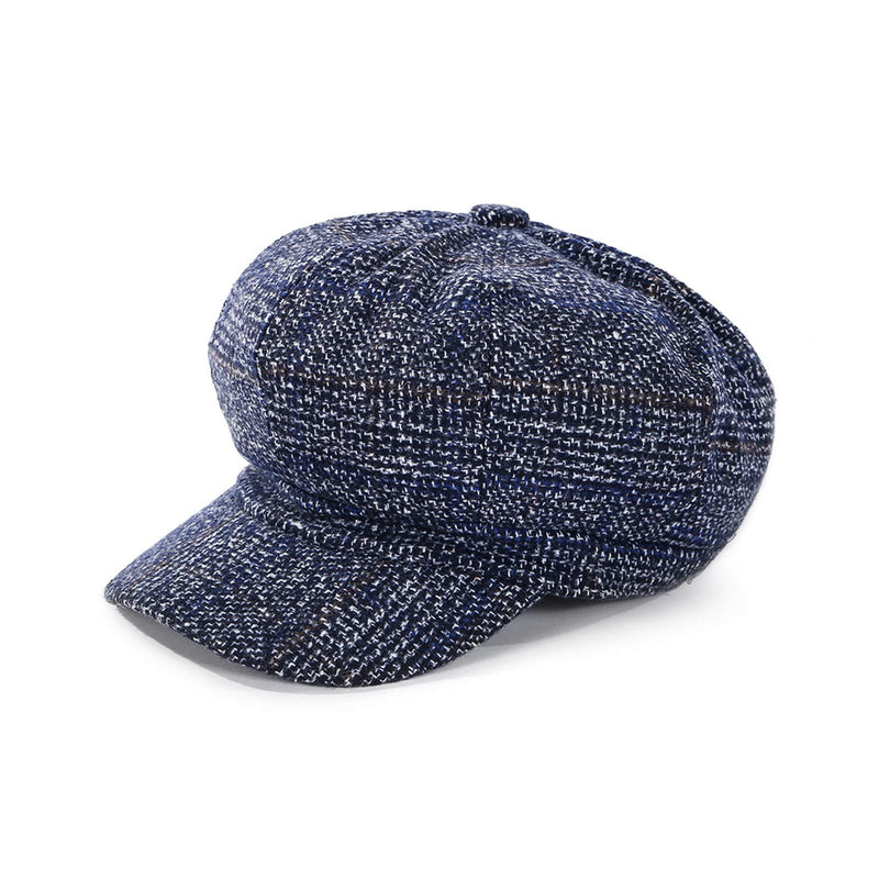 [Australia] - DORRISO Fashion Ladies Berets Hats Comfortable Leisure Travel Newsboy Hat Painter Baker Caps Adjustable Womens Beret Caps Octagonal Hat Blue 